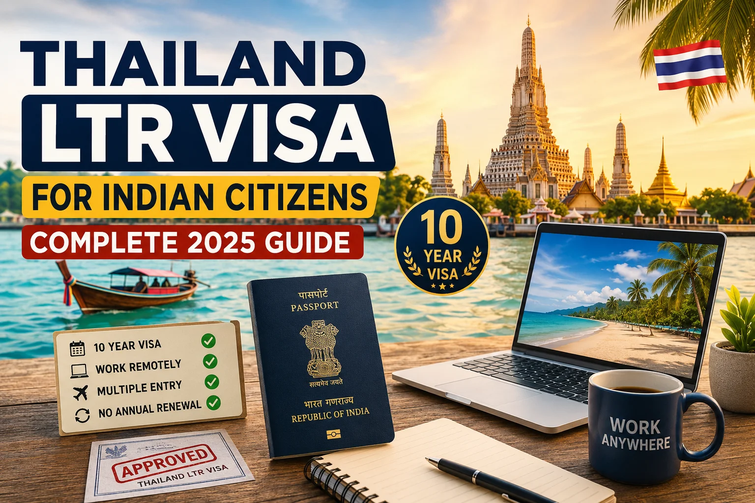 Thailand LTR Visa complete 2025 guide for Indian citizens including eligibility, documents, banking, tax, and application process