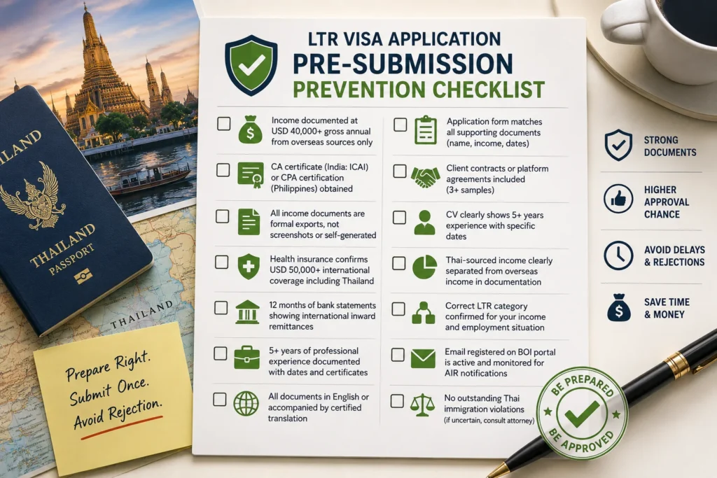 Pre-Submission Prevention Checklist