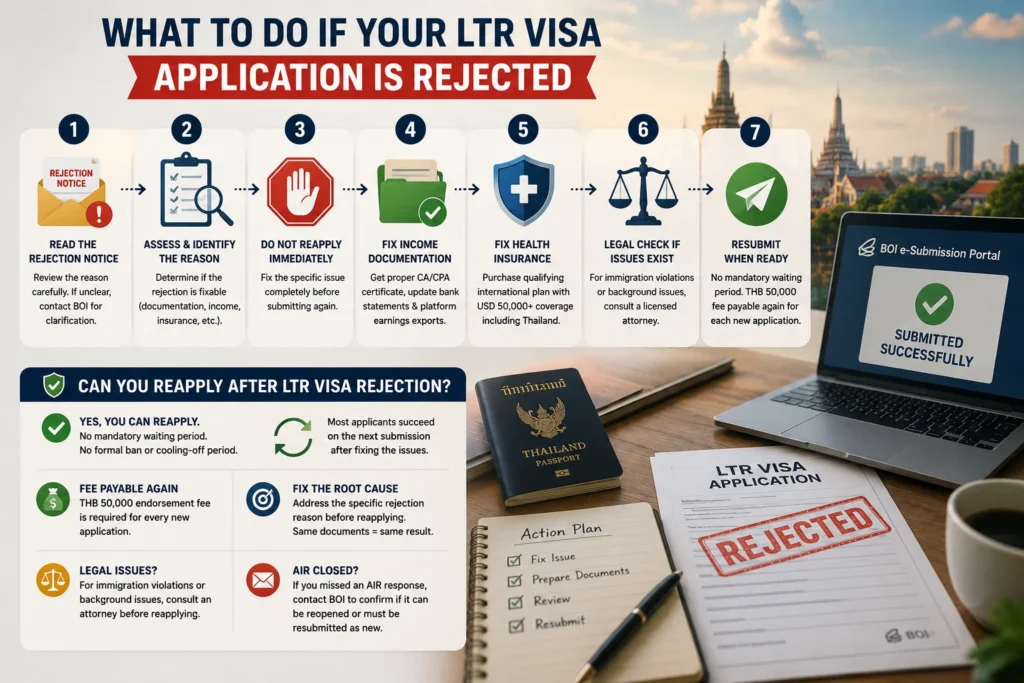 What to Do If Your LTR Visa Application Is Rejected