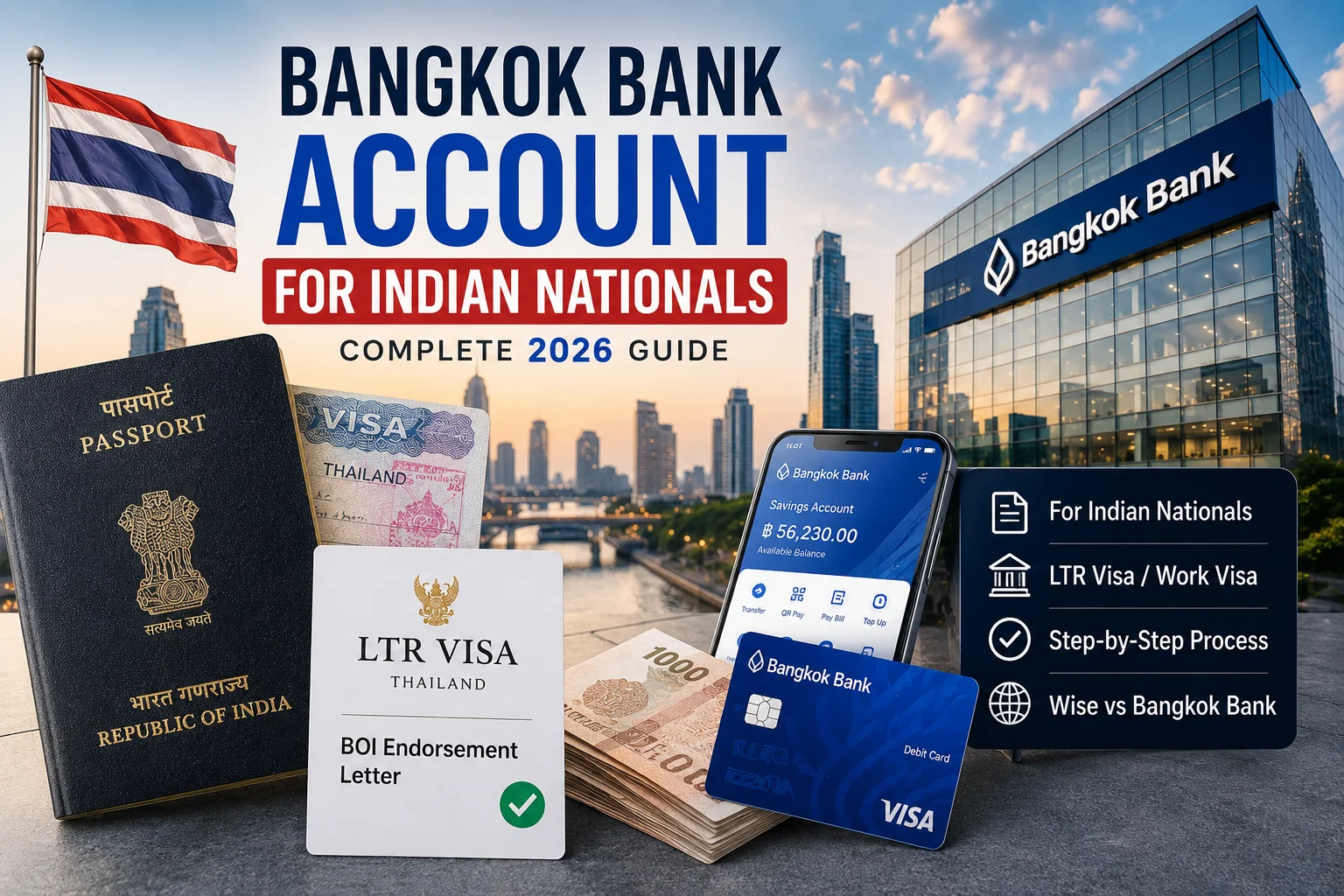 Bangkok Bank account Indian nationals