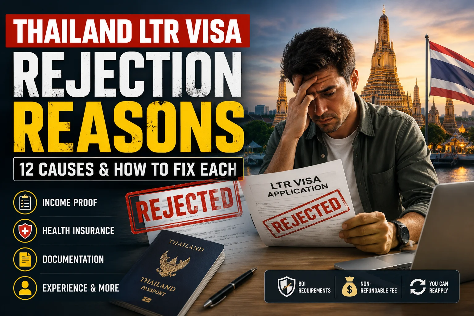 LTR Visa Rejection Reasons: 12 Causes & Fixes (2026 Guide)