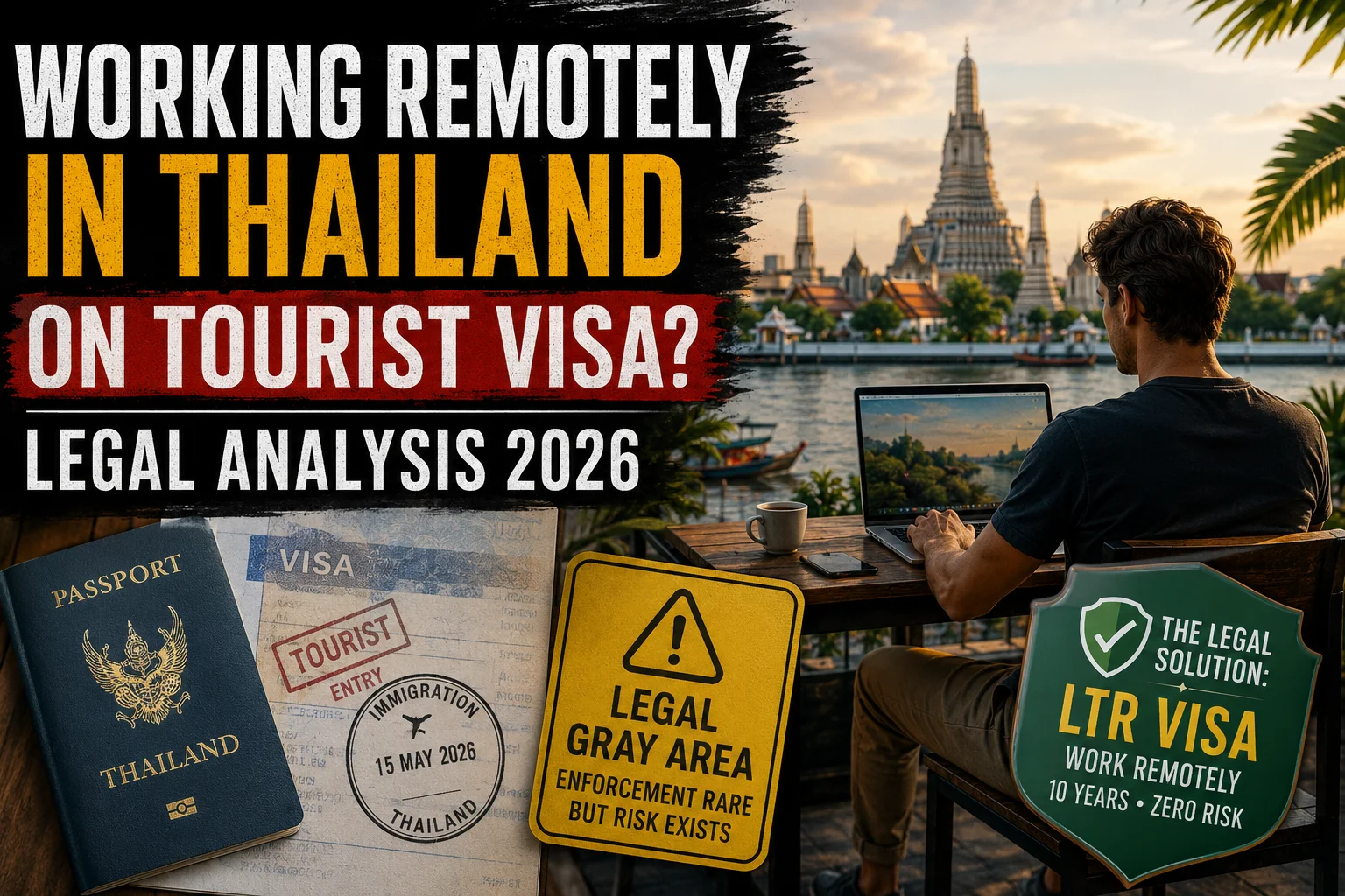 working remotely in Thailand on tourist visa legal analysis 2026