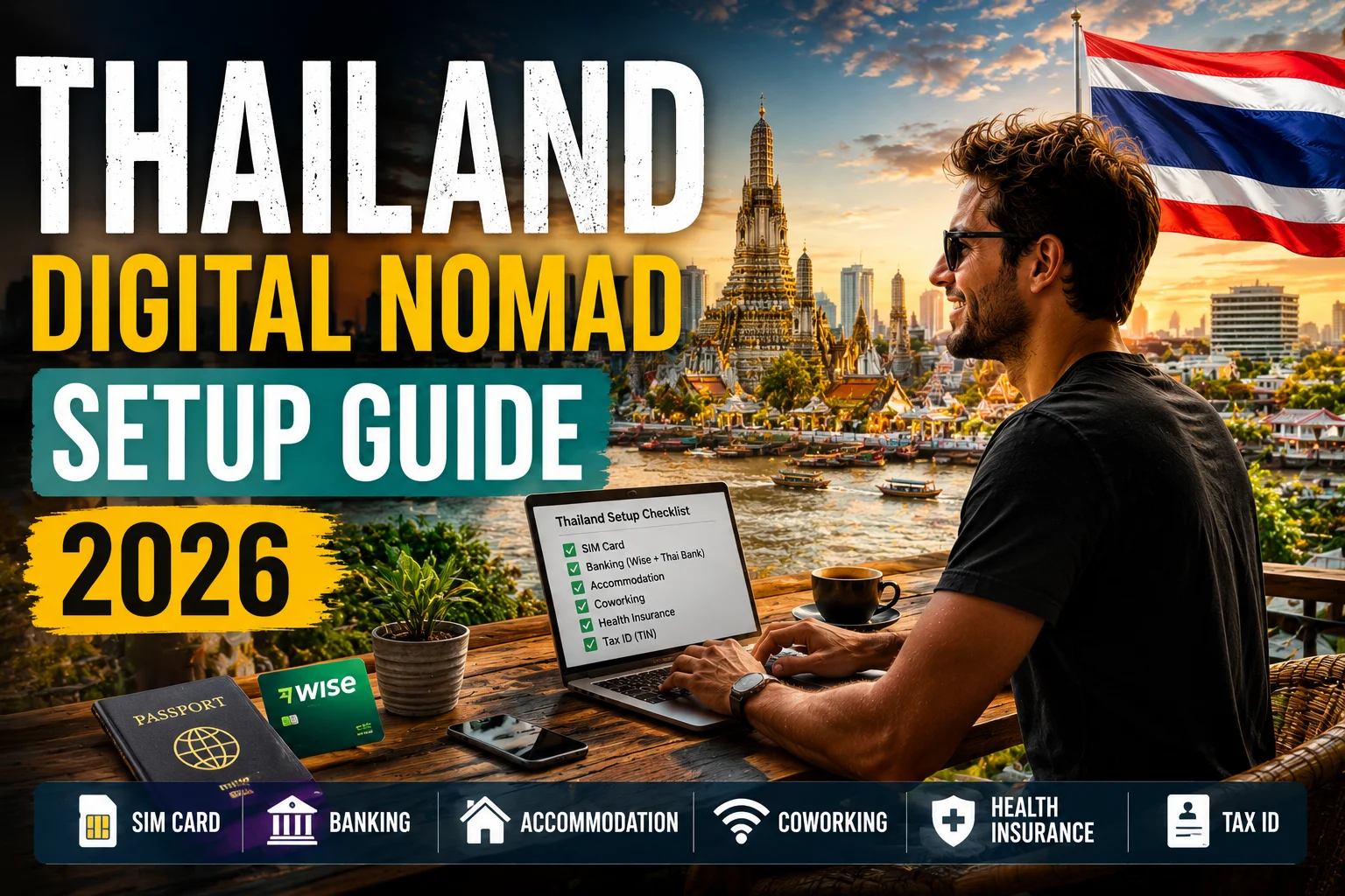 Thailand digital nomad setup guide covering essential setup for remote workers in Thailand